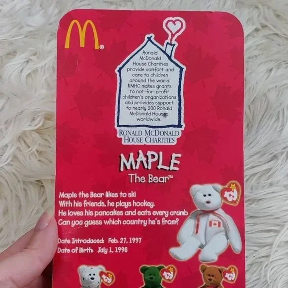 RARE Maple beanie baby - Picture 7 of 11